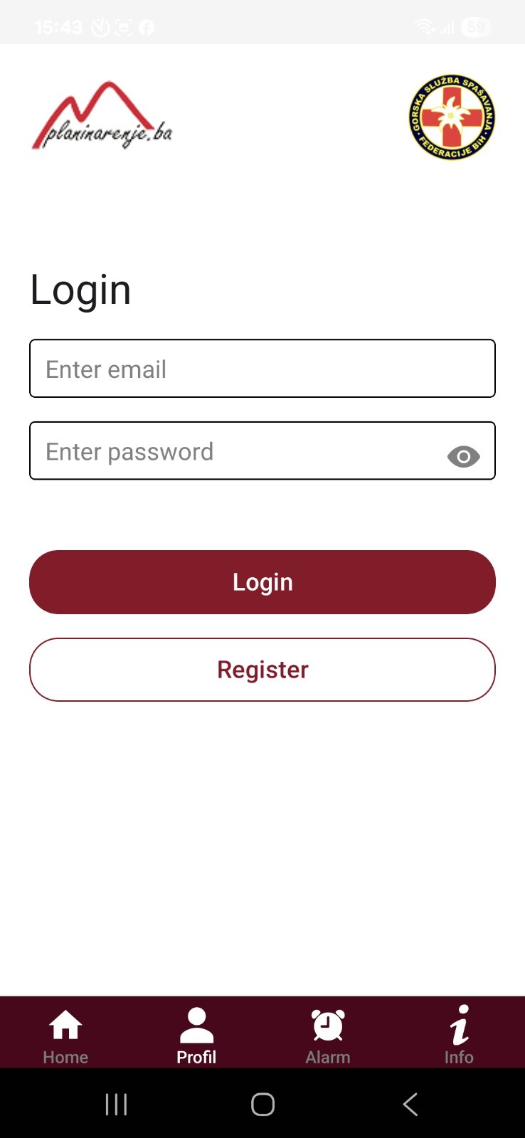 Login and registration